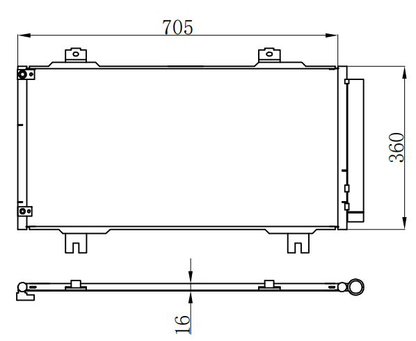 Condenser For HONDA FIT 14-