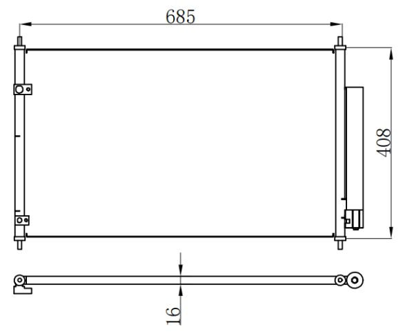Condenser For HONDA VEZEL/XR-V 14-