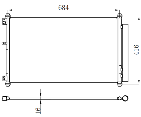 Condenser For HONDA JADE 13-
