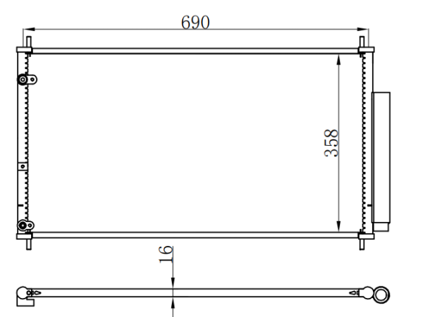 Condenser For HONDA