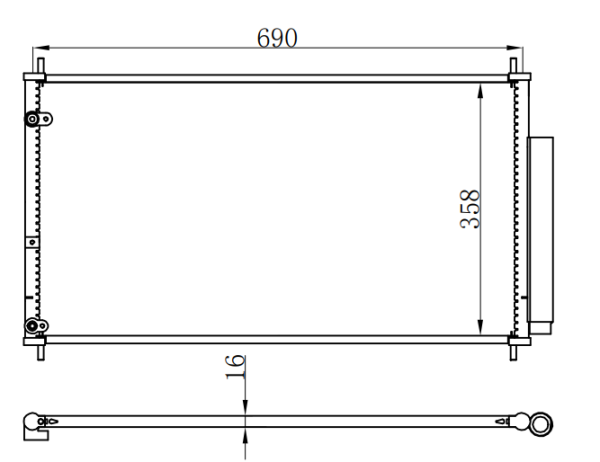 Condenser For HONDA