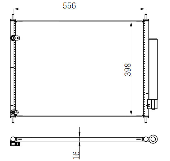 Condenser For HONDA CITY 锋范 1.5 15-