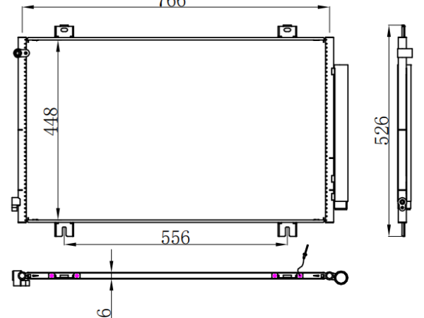 Condenser For HONDA HONDA ODYSSEY