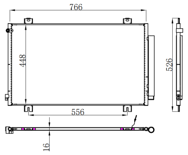 Condenser For HONDA HONDA ODYSSEY