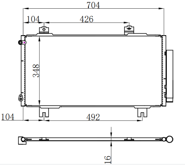 Condenser For HONDA FIT 飞度（美版）