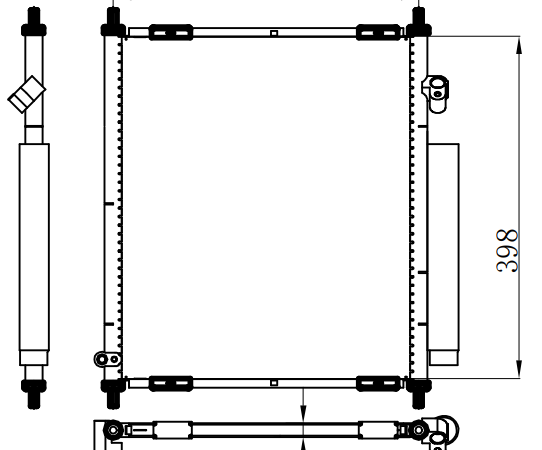 Condenser For HONDA 进口飞度GD2
