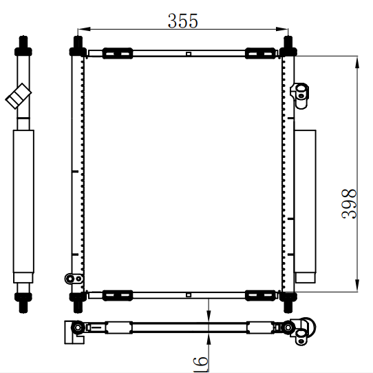 Condenser For HONDA 进口飞度GD2