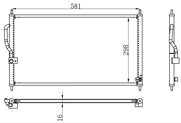 Condenser For HONDA HONDA  CRV
