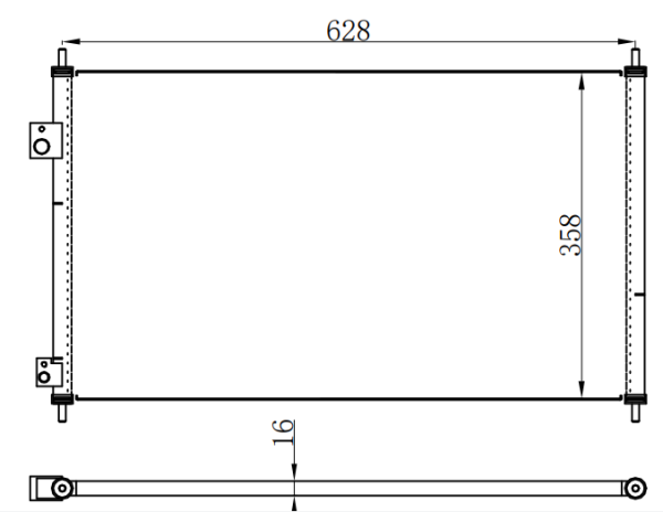 Condenser For HONDA 本田思域 civic  99-06