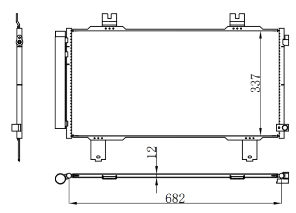 Condenser For HONDA 11代思域（CIVIC）22-