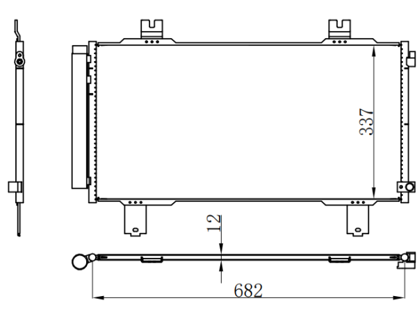 Condenser For HONDA 11代思域（CIVIC）22-
