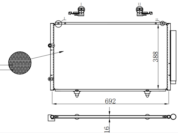 Condenser For TOYOTA CAMRY 2.4 01-/02-06 CAMRY/LEXUS ES 300/SOLARA