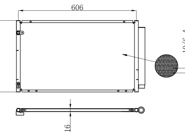 Condenser For TOYOTA COROLLA EX 07-