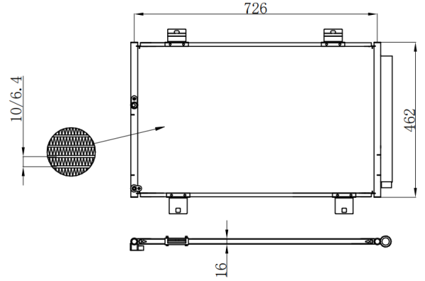 Condenser For TOYOTA HIGHLANDER B09