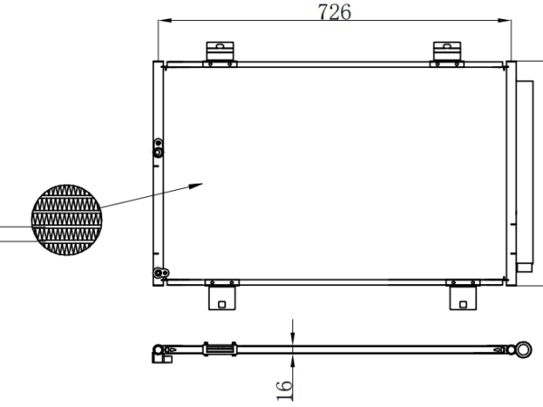 Condenser For TOYOTA HIGHLANDER B09
