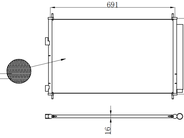 Condenser For TOYOTA TOYOTA RAV4 08-