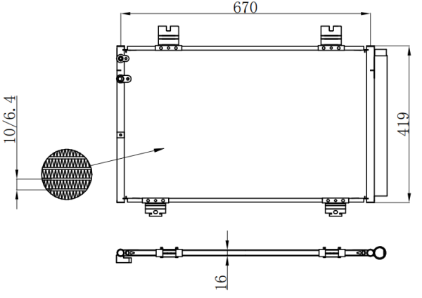 Condenser For TOYOTA CROWN