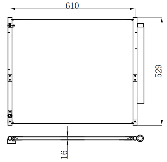 Condenser For TOYOTA PRADO 4000（双）