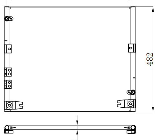 Condenser For TOYOTA PRADO 3400