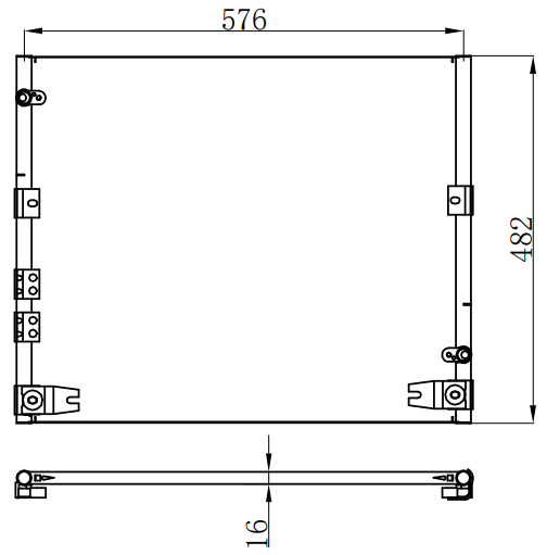 Condenser For TOYOTA PRADO 3400