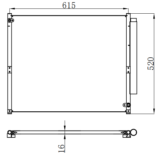 Condenser For TOYOTA PRADO 4000（单）