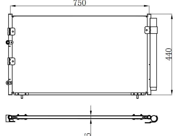 Condenser For TOYOTA PREVIA 00-