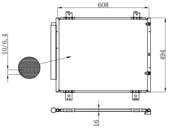 Condenser For TOYOTA HIACE