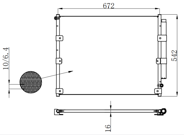 Condenser For TOYOTA PRADO 4700