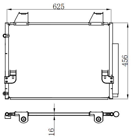 Condenser For TOYOTA HILUX 05-07