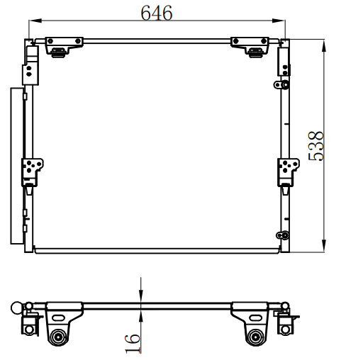 Condenser For TOYOTA   TO LANDCRUISER 2008-2015