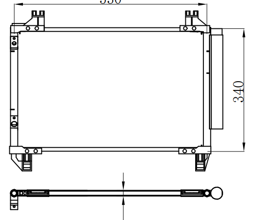 Condenser For TOYOTA YARIS 1.6