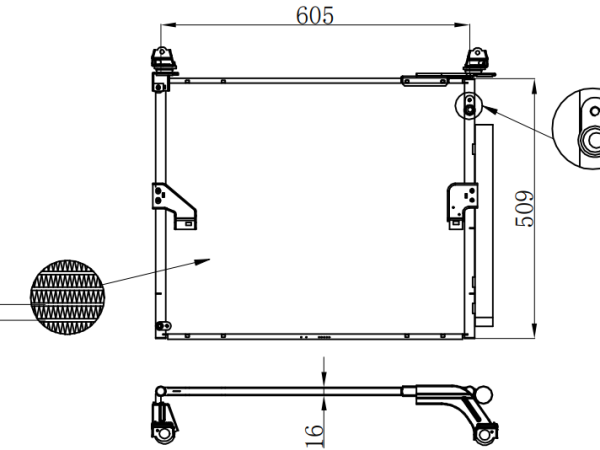 Condenser For TOYOTA PRADO