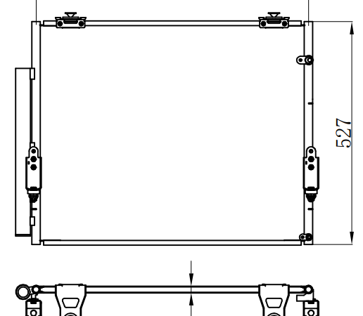 Condenser For TOYOTA 97-01 TOYOTA CAMRY, LEXUS ES300