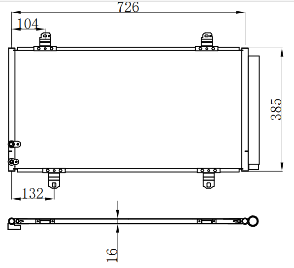 Condenser For TOYOTA CAMARY 12-15