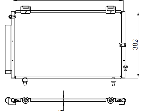 Condenser For TOYOTA