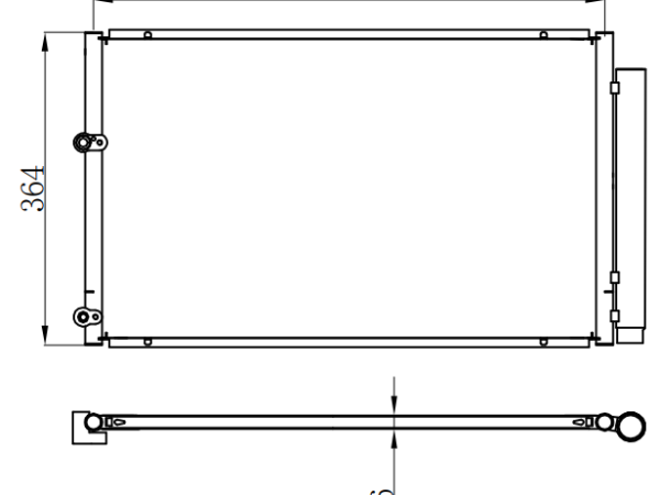 Condenser For TOYOTA 04-05 TOYOTA PRIUS
