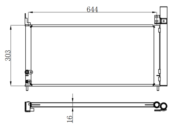 Condenser For TOYOTA PRIUS