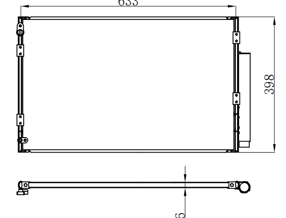 Condenser For TOYOTA