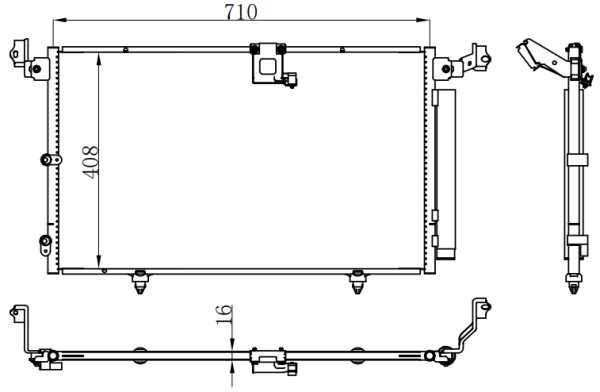 Condenser For TOYOTA 99-03 LEXUS RX300