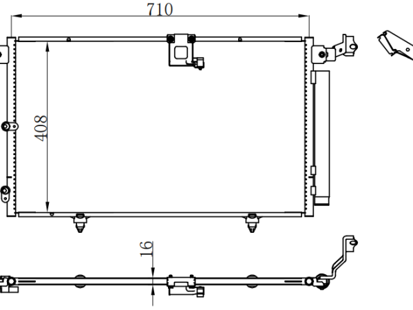 Condenser For TOYOTA 99-03 LEXUS RX300