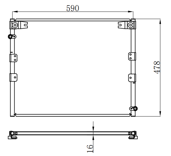 Condenser For TOYOTA