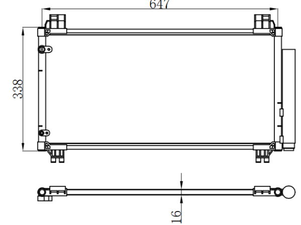 Condenser For TOYOTA TOYOTA YARIS 2015-