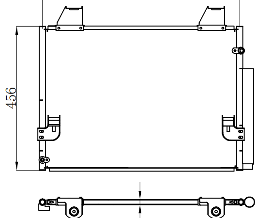 Condenser For TOYOTA HILUX GAS 2006-