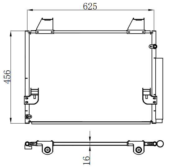 Condenser For TOYOTA HILUX GAS 2006-
