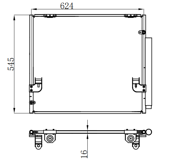 Condenser For TOYOTA HILUX 16-