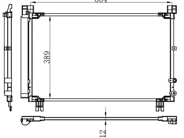 Condenser For TOYOTA 皇冠 CROWN 2.5L 193 马力15-17 AT