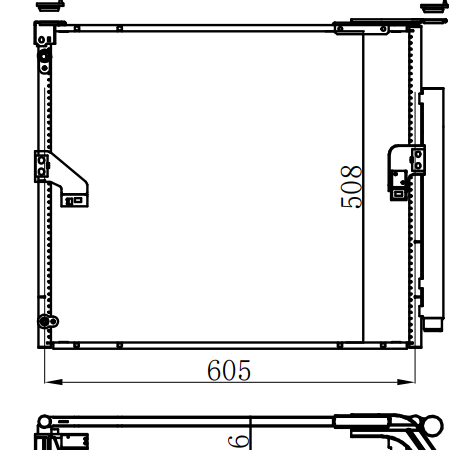 Condenser For TOYOTA 雷克萨斯LEXUS GX II (URJ150, URJ201)/460 09-/J150 3.0 D4D 09-