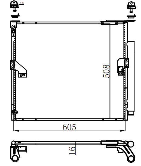 Condenser For TOYOTA 雷克萨斯LEXUS GX II (URJ150, URJ201)/460 09-/J150 3.0 D4D 09-
