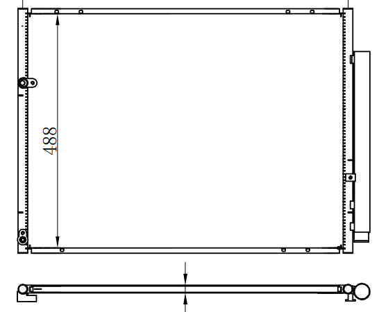 Condenser For TOYOTA 埃尔法 MNH10