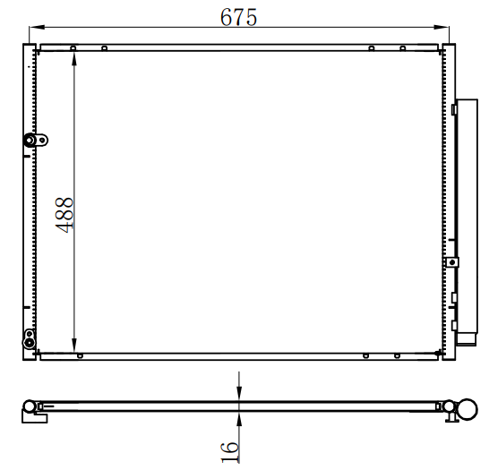 Condenser For TOYOTA 埃尔法 MNH10